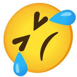 Confused face and Rolling on the floor laughing