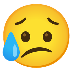 Confused face and Sad but relieved face