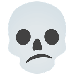 Confused face and Skull