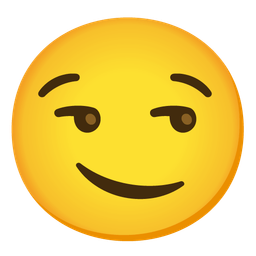 confused face and smirking face