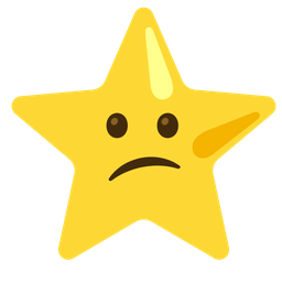 Confused face and Star