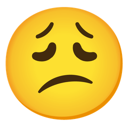 Confused face and Weary face