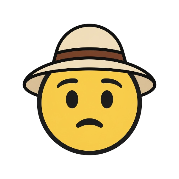 Confused face and Woman’s hat