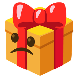 Confused face and Wrapped gift