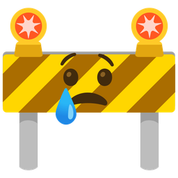 construction and crying face