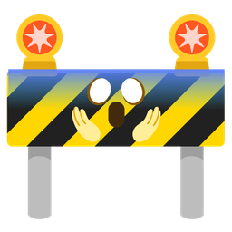 construction and face screaming in fear