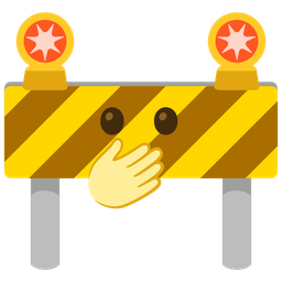 construction and face with open eyes and hand over mouth