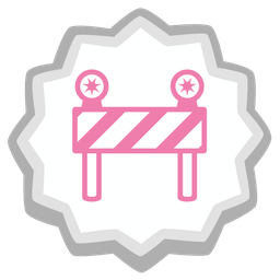 construction and fish cake with swirl