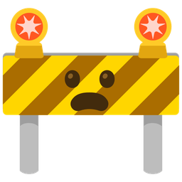 construction and frowning face with open mouth