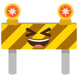 Construction and Grinning squinting face