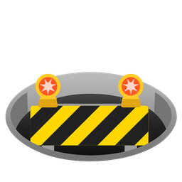 construction and hole