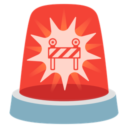 construction and police car light