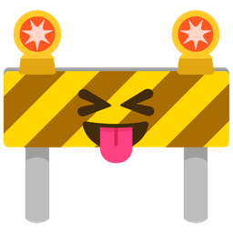 Construction and Squinting face with tongue