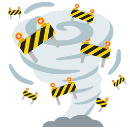 construction and tornado