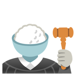 Cooked rice and Balance scale