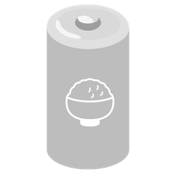 Cooked rice and Battery