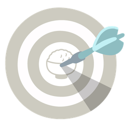 Cooked rice and Bow and arrow