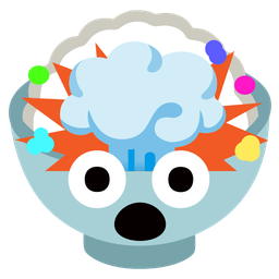 Cooked rice and Exploding head