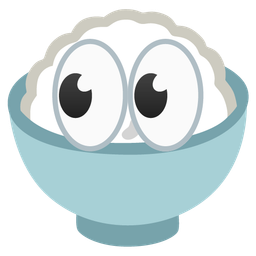 Cooked rice and Eyes