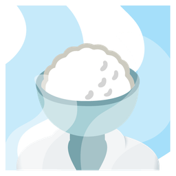 Cooked rice and Hot springs