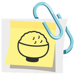 Cooked rice and Linked paperclips