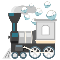 Cooked rice and Locomotive