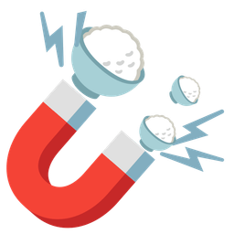 Cooked rice and Magnet