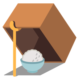 Cooked rice and Mouse trap