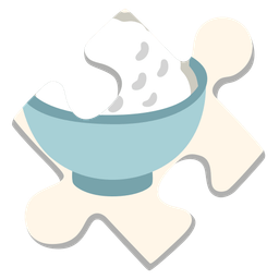 Cooked rice and Puzzle piece