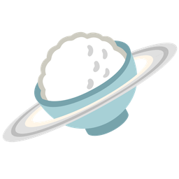 Cooked rice and Ringed planet