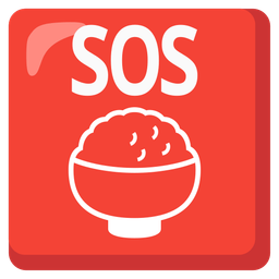 Cooked rice and SOS button