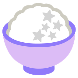 Cooked rice and Star