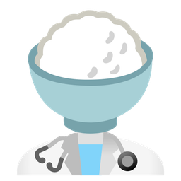 Cooked rice and Stethoscope