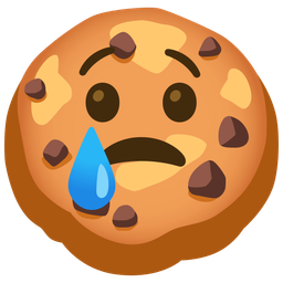 Cookie and Crying face