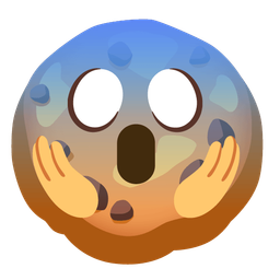 Cookie and Face screaming in fear