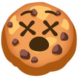 Cookie and Face with crossed-out eyes