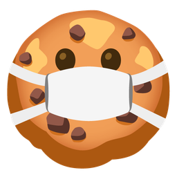 Cookie and Face with medical mask