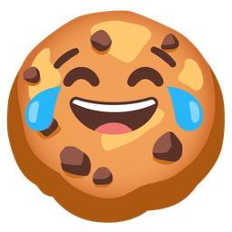 Cookie and Face with tears of joy