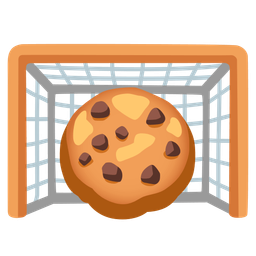 Cookie and Goal net