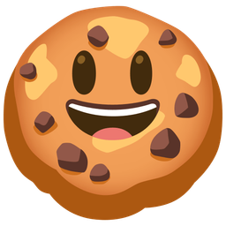 Cookie and Grinning face with big eyes