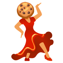 Cookie and High-heeled shoe