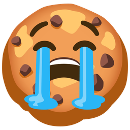 Cookie and Loudly crying face