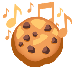 Cookie and Musical notes