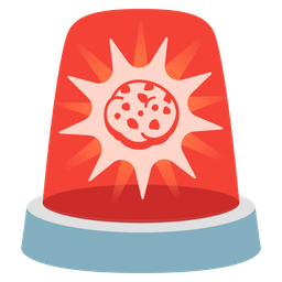 Cookie and Police car light