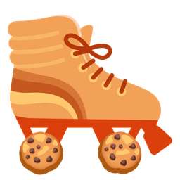 Cookie and Roller skate