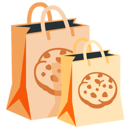 Cookie and Shopping bags