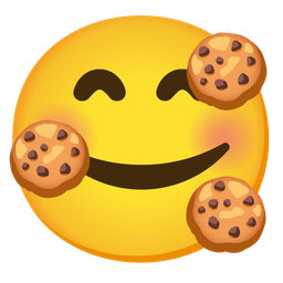 Cookie and Smiling face with hearts