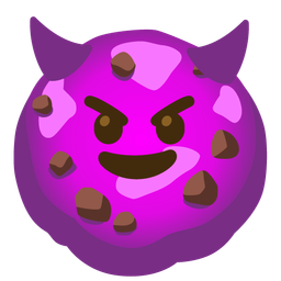 Cookie and Smiling face with horns