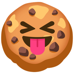 Cookie and Squinting face with tongue