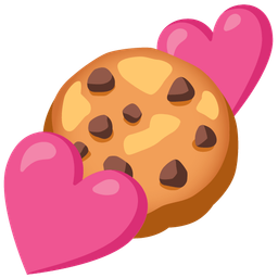 Cookie and Two hearts